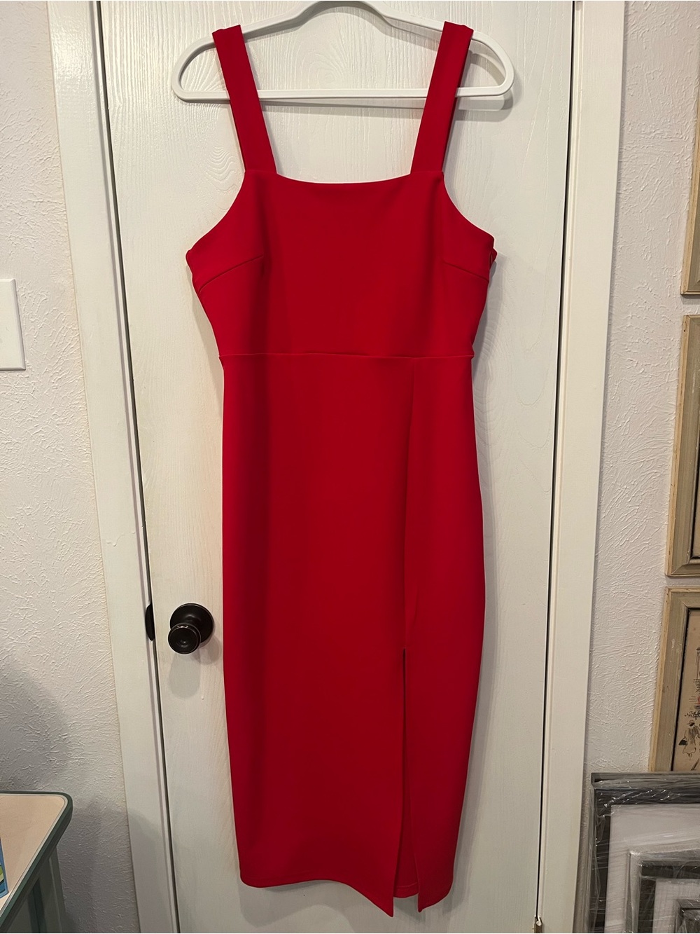 Petal and Pup NWT Red Hyatt Midi Dress Size 12 Wide Straps Cocktail Graduation